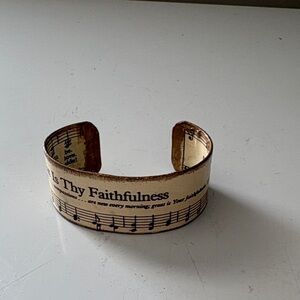 Musical Note Cuff Bracelet